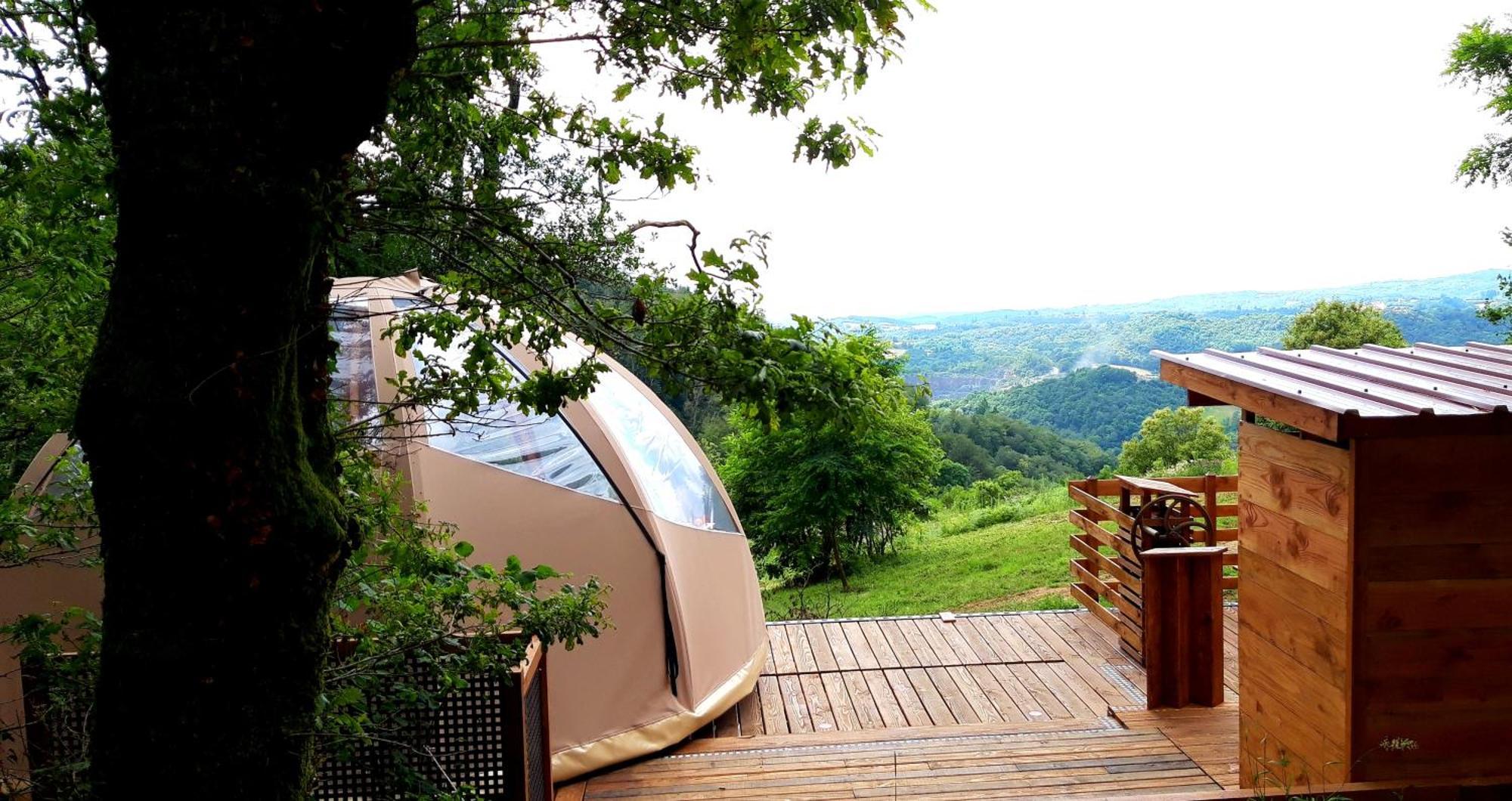 Hotel Le Mobil'Dome A Marie Cambounes Exterior foto